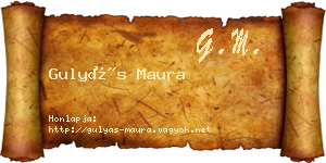 Gulyás Maura névjegykártya